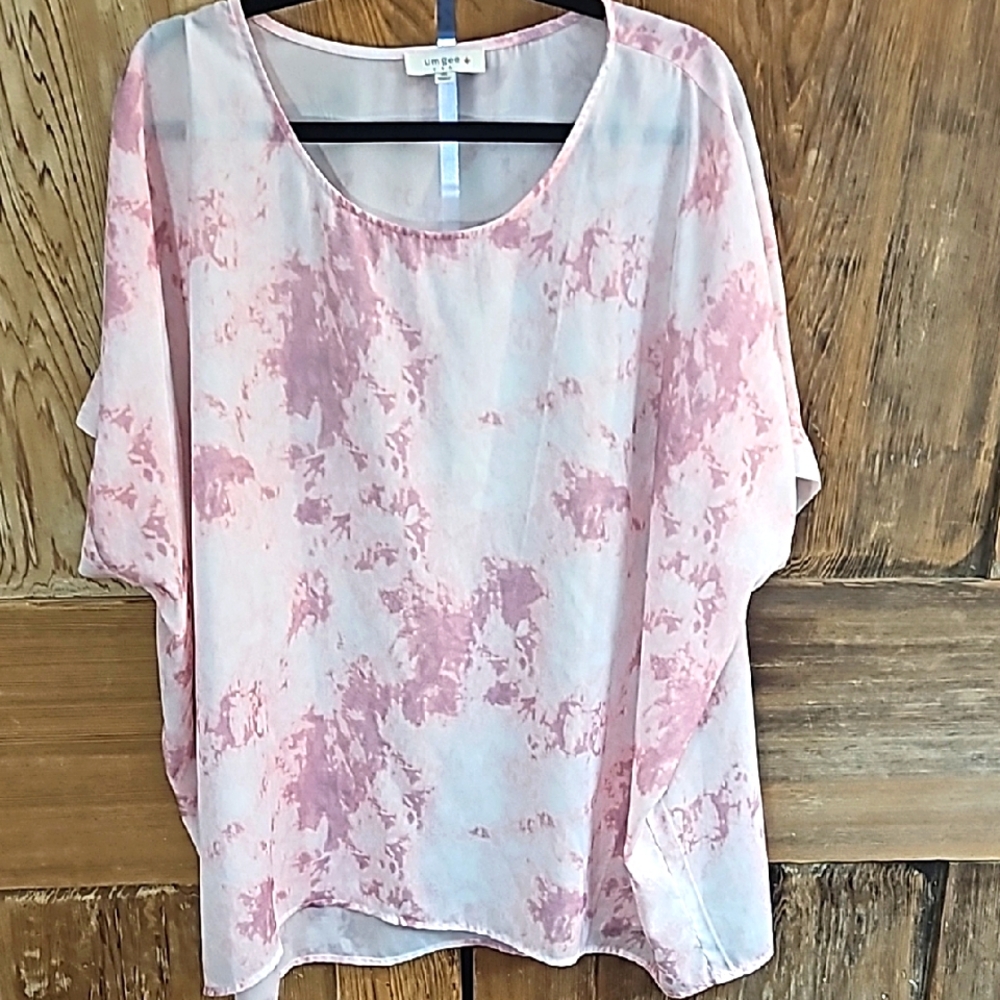 Pink Tie-Dye Women's Top